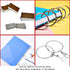 Coideal 20 Pack Metal Shower Curtain Rings, 2 Inch Large Silver Round Loop for Hanging Drapes