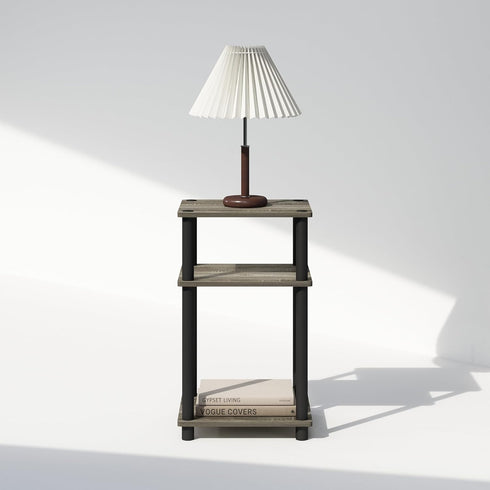 3-Tier Closet, Furinno JUST Night Stand, Turn-N-Tube Nightstand, Toolless Bedside Table, End Table, Side Table