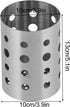 Stainless Steel Kitchen Utensil Holder, Tableware Organizer with Bottom Drain Hole for Home Storage