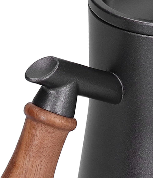 Coffee Kettle - Hand Breathe Stainless Steel Pot with Fine Mouth for 550Ml Pour Over Coffee Makers (Black)