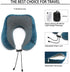 Memory Foam Neck Pillow with 360-Degree Head Support, Lightweight Travel Airplane Pillow with Storage Bag for Sleeping,