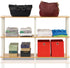 Furinno 3-Tier Double Size Storage Display Rack, Beech/White, Model 99130BE/WH