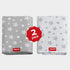 2 Pack, 42x46 Inch, Splat Mat for Under High Chair Mat Anti Slip Bottom Splat Splash Mess Floor Mat Waterproof Portable
