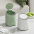 Mini Desktop Trash Can with Lid, 90 Trash Bags, Press-Type Countertop Wastebasket for Bathroom, Bedroom