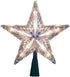 Kurt Adler 10-Light Star Treetop Set, 7-Inch, Clear