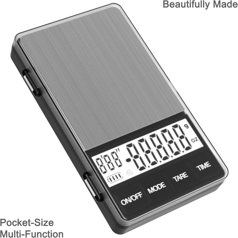 MAXUS Espresso Scale with Timer - 1000g/0.1g Drip Coffee Scale, Handy Barista Scale with Backlit LCD for Fast Reading