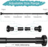 Black Shower Curtain Rod 32-80 Inch, Non-Slip Stainless Steel No Drill Spring Tension Rod for Bathroom & Window