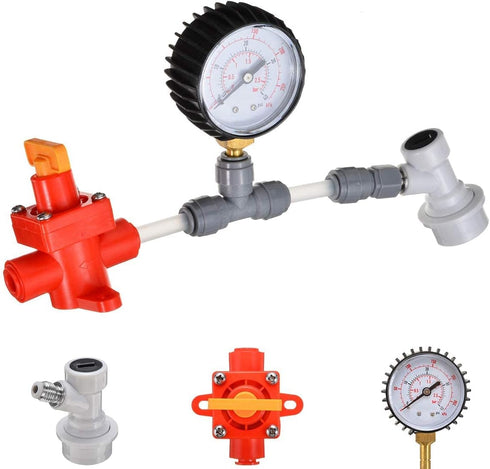 BlowTie Diaphragm Ball Lock Keg Beer Spunding Valve Complete Kit for Home Brewing Beer