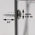 Household Essentials 1226-1 Long Basket Door Mount Cabinet Organizer, Mounts to Solid Cabinet Doors or Walls