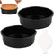 Set of 2 Round 10 Inch Cake Pans with 70 Pieces Parchment Paper, Non-stick, Dishwasher Safe