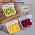 Sliced Cheese Container for Fridge, Clear Plastic Flip Lid Cheese Slice Storage Box, Refrigerator Organizer for Food