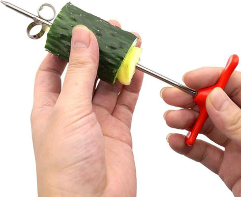 Fruits & Vegetables Spiral Twist Knife, Stainless Steel Ideal for Healthy Snacks and Parties