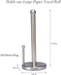 Kitchen Details Countertop Single Tear Paper Towel Holder, Free Standing with Weighted Bottom, Stainless Steel