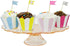 AllyDrew Standard Size Striped Cupcake Wrappers, Set of 20, Yellow