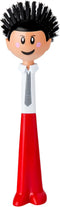 Vigar Dolls Orlando Dish Brush, Ergonomic Kitchen Brush for Dishes and Sink Cleaning, Red and Black