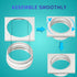 60 Inches, 5.1" 5.9" Portable AC Window Vent Kit - Complete Air Conditioner Window Kit, Adjustable PVC Window Seal Kit