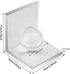 2 MerryNine Crystal Book Ends with Crystal Ball, Pcs Clear L Shape Non Skid Sturdy Crystal Decorative Bookends