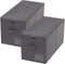 Pack of 2 Large Size Folding Clothing Storage Bins with Dust Proof Lid, Wardrobe Organizer for Bedroom Closet, Black