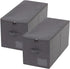 Pack of 2 Large Size Folding Clothing Storage Bins with Dust Proof Lid, Wardrobe Organizer for Bedroom Closet, Black