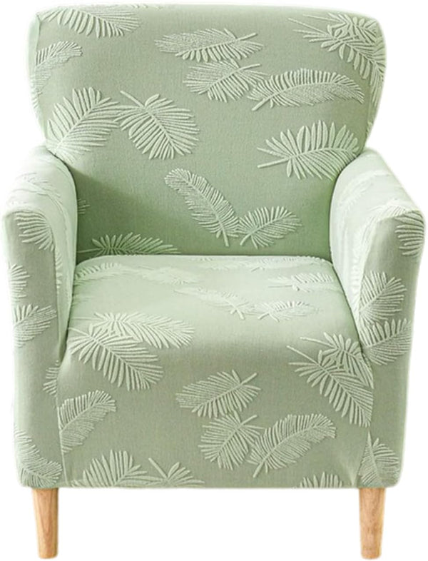 CRFATOP Stretch 1 Piece Chair Covers with Arms Printed Accent Chair Cover