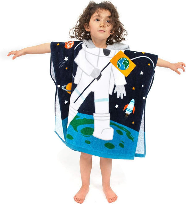 Florica Toddler Hooded Beach Towel Coverup Cape Kids 100% Cotton Soft Quick Dry