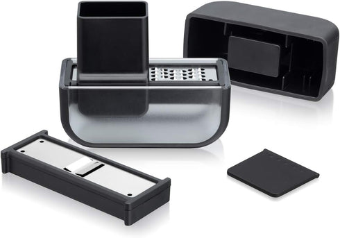 Microplane Garlic Mincer and Slicer Set in Black