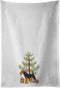Caroline's Treasures BB2975WTKT Airedale Terrier Merry Christmas Tree Kitchen Towel Set of 2, Decorative Hand Towels