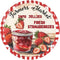 Generic Jams Jellies Fresh Strawberries Aluminum Round Sign Vintage Strawberries Metal Signs Suitable