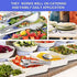Patelai 8 Pieces Stainless Steel Serving Utensils Set, Large Serving Spoons, Slotted Spoon, Buffet Flatware