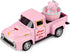 Hooqict Pink Valentines Day Mini Metal Truck with Flower Basket Romantic Love