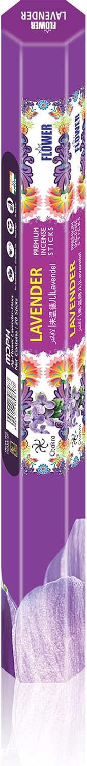 Lavender Incense Sticks Pack of 120, Natural Aromatherapy for Relaxation, Meditation & Air Purifying Gift Set