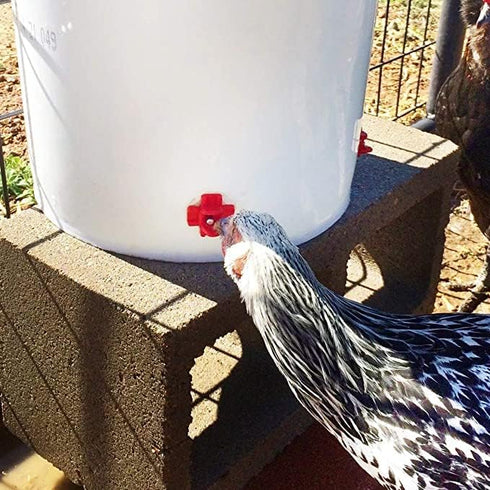 20 Pack Chicken Waterer Nipples - Easy Install Leakproof Poultry Watering System for Chicken Coop, Quail Duck Water