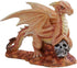 Pacific Giftware Anne Stokes Age of Dragons - Desert Dragon Wyrmling on Skull Head Rock Home Tabletop Decorative Resin