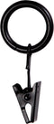 Kenney Petit Window Curtain Clip Rings - 14-Pack, Black