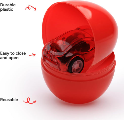 3 12 Entervending Easter Eggs - Bright Fillable Easter Eggs pcs - Easter Basket Stuffers - Empty Large Enough to Hold