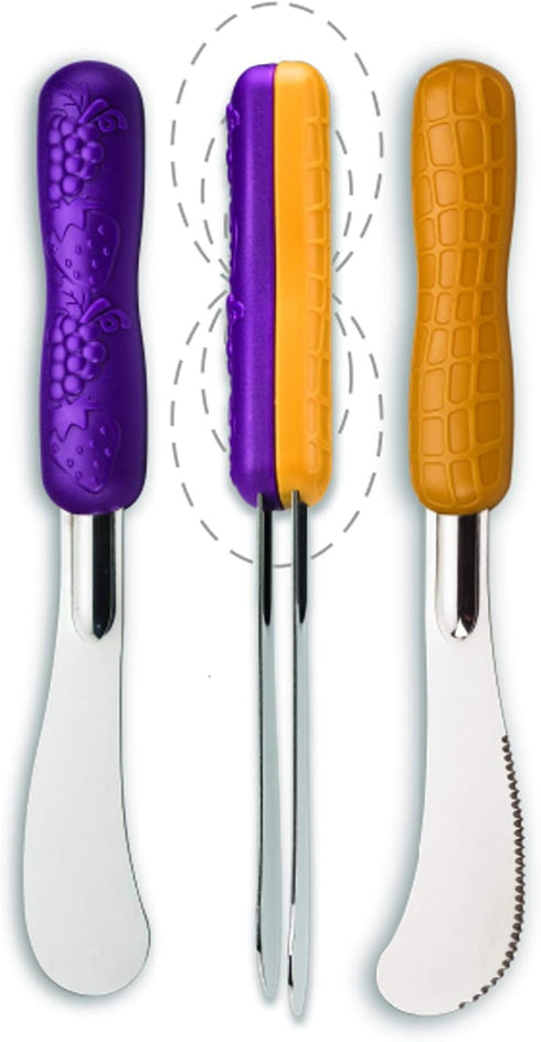 Peanut Butter and Jelly Knife and Spreader Set by Mobi