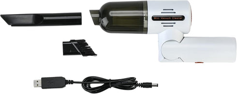 Mini Cordless Rechargeable Handheld Portable Vacuum Cleaner and Blower for Home, Office or Car Interior Use - Clean Computer, Keyboard, Drawer - 180 Degrees Rotatable Handle by ZOpid