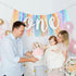 1st BEISHIDA Birthday High Chair Banner Garland - Pastel Rainbow Baby Shower Decorations,Rainbow Theme Banner for First
