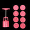 DIY Moon Cake Mold, TwoS Baking Tool Set for Mooncake Fodant Gift (Pink)