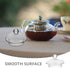 Kichvoe Glass Teapot Lid Replacement, Clear Accessory for Home Kitchen Teapots, 2.55x2.55x1.77in, Fits 400ml Glass