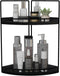 Dorhors 2-Tier Bathroom Counter Organizer,Vanity Counter Corner Shelf, Skincare, Wood Countertop Bathroom Storage