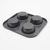 4 Cup Muffin Pan, 2 Pcs, 8.5 X 7.48 Inch, Air Fryer Small Oven Cupcake Baking Pan, Non-Stick Bakeware