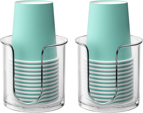 Bathroom Cup Dispenser,Small Disposable Paper Cup Holder,Compact Mouthwash Cups Holder PC Cup