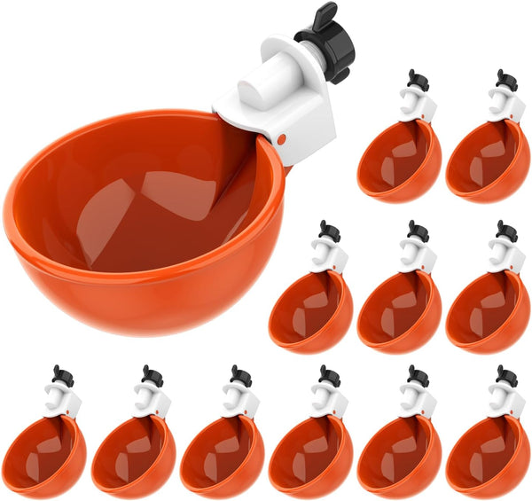 Lil'Clucker Large Automatic Chicken Waterer Cups | Chicken Water Feeder Suitable for