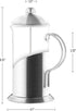 OVENTE 20 Ounce French Press Coffee Maker, Tea Infuser, 4 Level Stainless Steel Filter, Borosilicate Glass