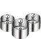 Set of 3 Round Stainless Steel Cake Rings, Mousse Cake Ring Mold with Press Set