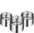 Set of 3 Round Stainless Steel Cake Rings, Mousse Cake Ring Mold with Press Set