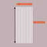 LEMON CLOUD Self-Adhesive Privacy Window Film, No-Glue Static Cling Stripe Pattern, 17.5 x 78.7 Inch