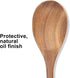 2 Pcs Large 12" Wooden Spoons for Cooking, Acacia Wood Mixing Spoons Set, Unique Kitchen Utensils