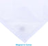 YOSTEV Waterproof Polyester Bathroom Shower Curtain Liner, 54 x 78 Inches, White, with Grommets and Magnets